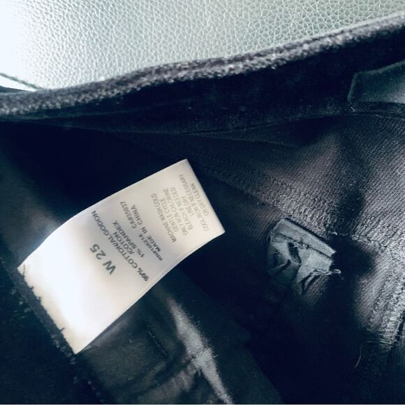 JOES JEANS BLACK VELVET PANTS - Picture 9 of 12